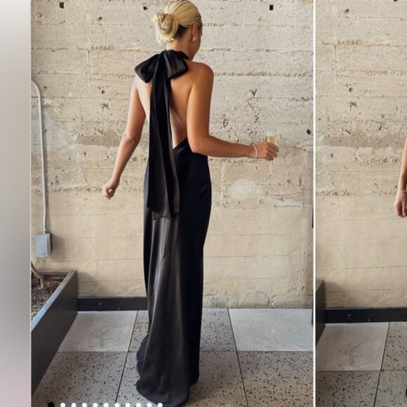 NEW Show Me Your Mumu Lisa Maxi Dress Size Small Black - Picture 3 of 5